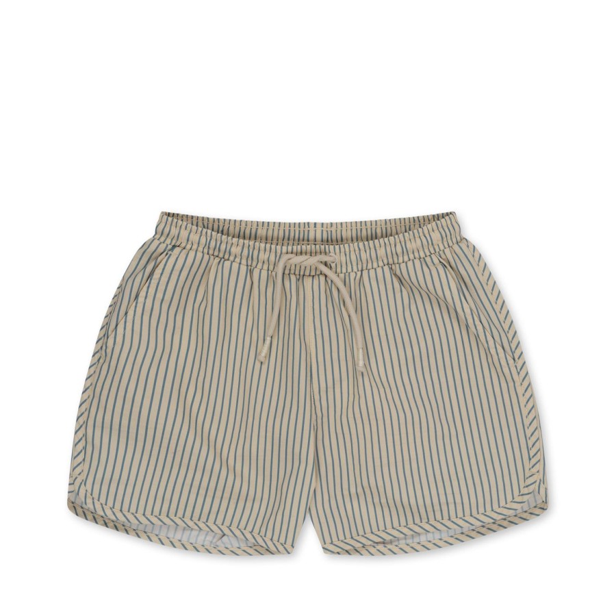 New Konges Slojd Asnou Badeshorts - Stripe Bluie