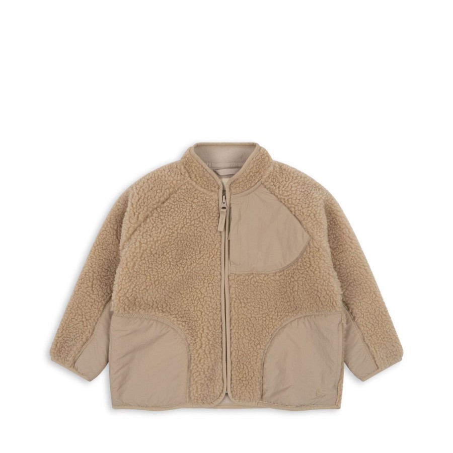 New Konges Slojd Teddy Cardigan - Oxford Tan