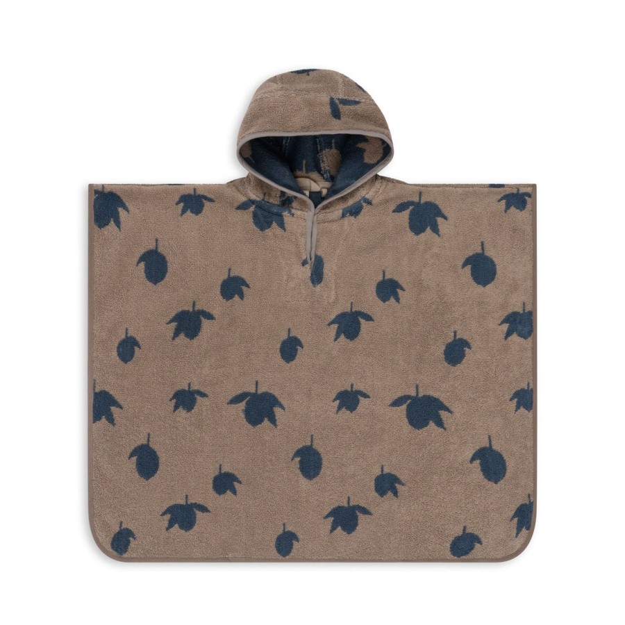 Online Konges Slojd Frotteponcho Med Jacquardmonster - Lemon