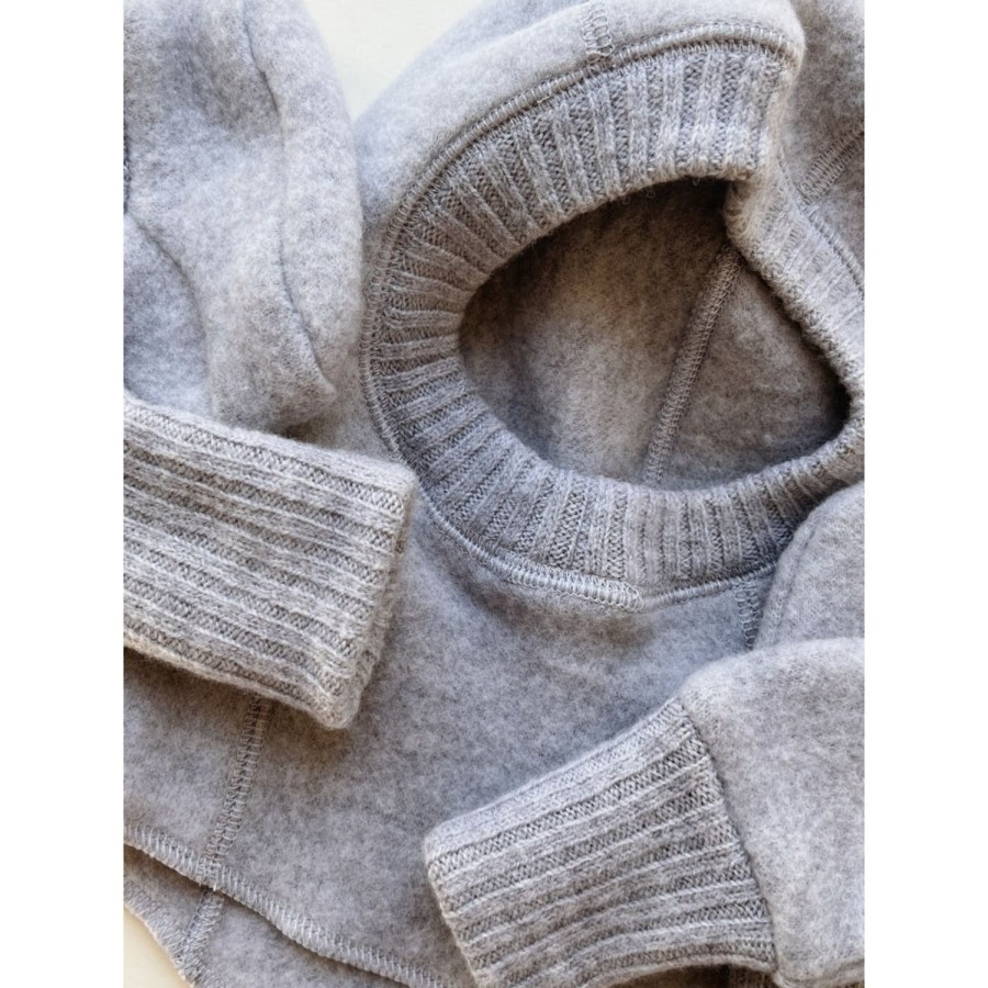 Online Konges Slojd Saga Fleece Elefanthue - Grey Melange