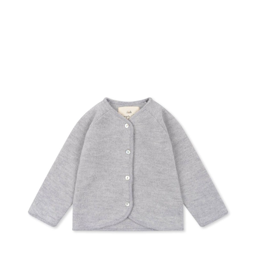 Online Konges Slojd Saga Fleececardigan - Grey Melange