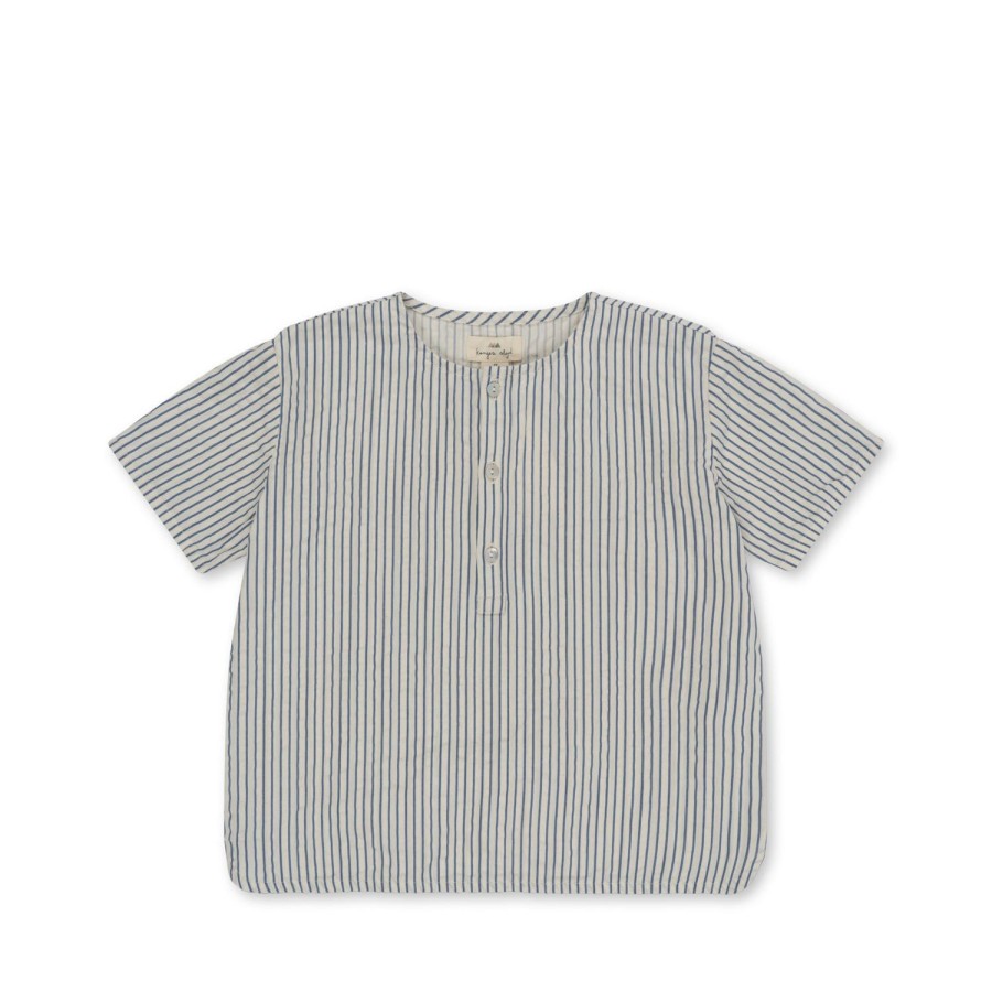 Clearance Konges Slojd Ace Ss Skjorte - Stripe Bluie