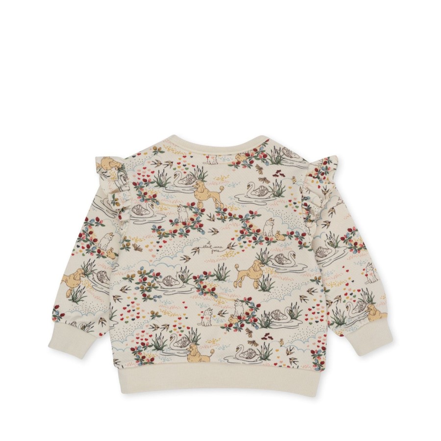 Clearance Konges Slojd Loupy Lou Sweatshirt Med Flaeser - Mizumi