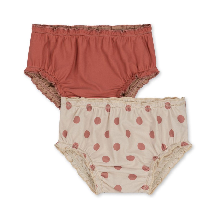 Online Konges Slojd 2-Pak Collette Bikiniunderdel Til Baby - Dot Rose