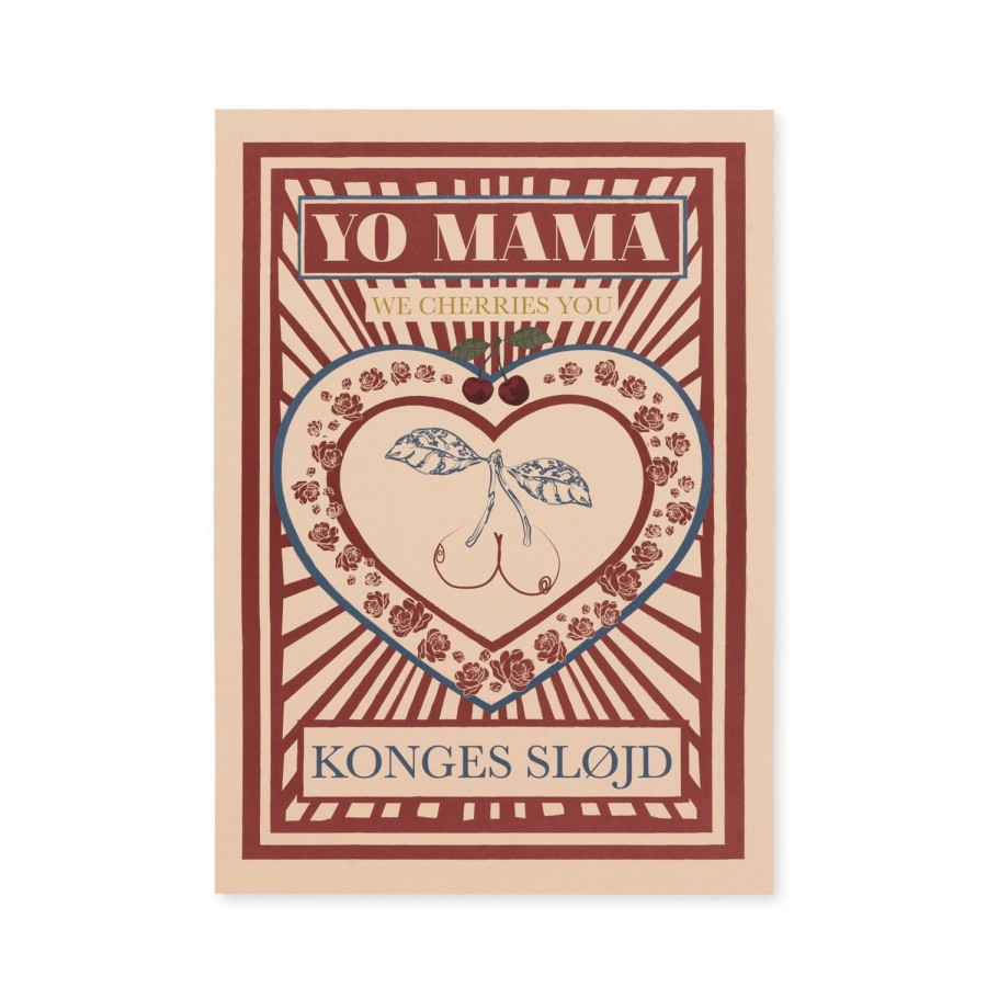 Clearance Konges Slojd Plakat A3 - Heart