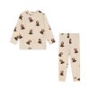 New Konges Slojd Basic Saet Med Bluse/Bukser - Christmas Teddy