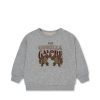 New Konges Slojd Loupy Lou Sweatshirt - Grey Melange