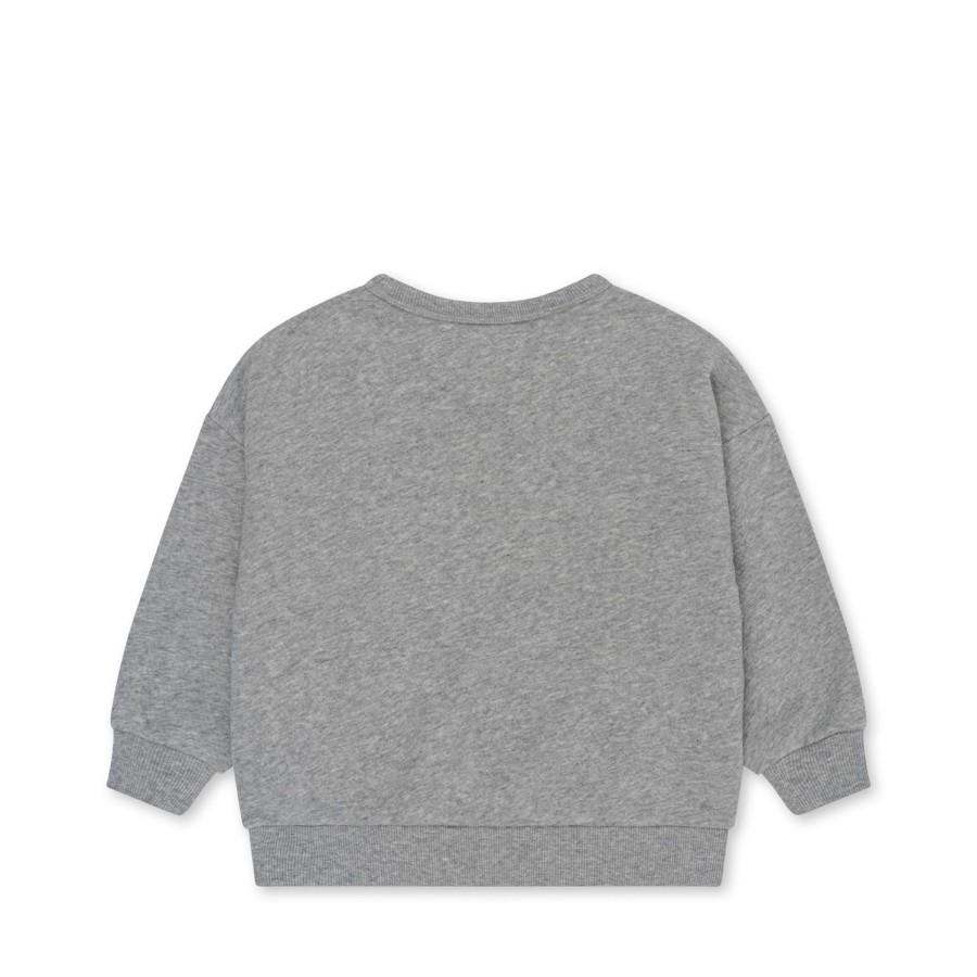 New Konges Slojd Loupy Lou Sweatshirt - Grey Melange