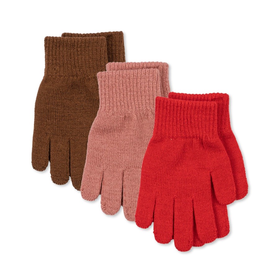 Online Konges Slojd Filla Handsker - Rose/Pecan/Scarlet