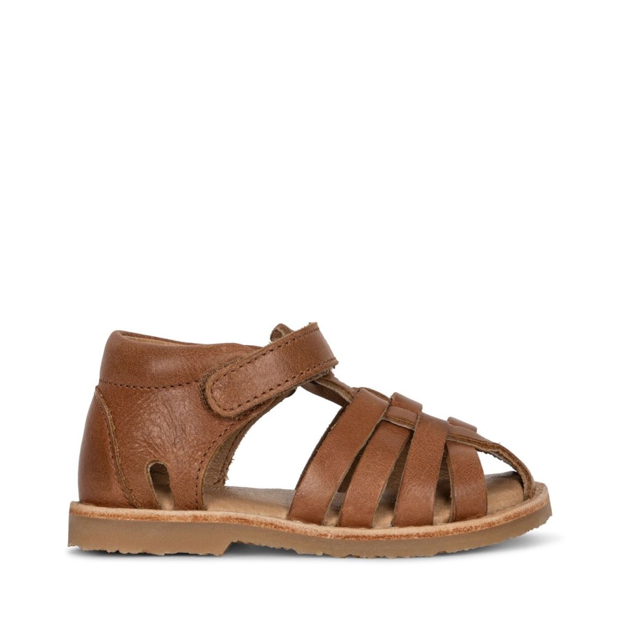 Clearance Konges Slojd Minoutte Sandals Leather - Cognac