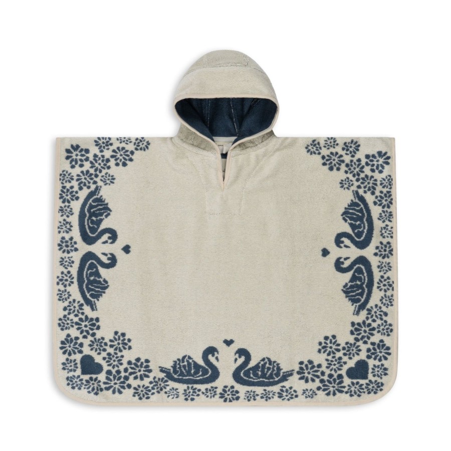 Wholesale Konges Slojd Frotteponcho Med Jacquardmonster - Swan