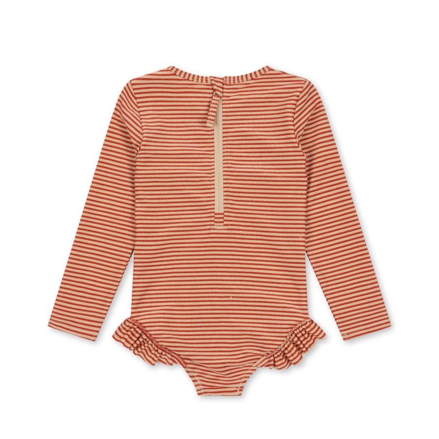 Hot Konges Slojd Jade Ls Badedragt - Glitter Stripe