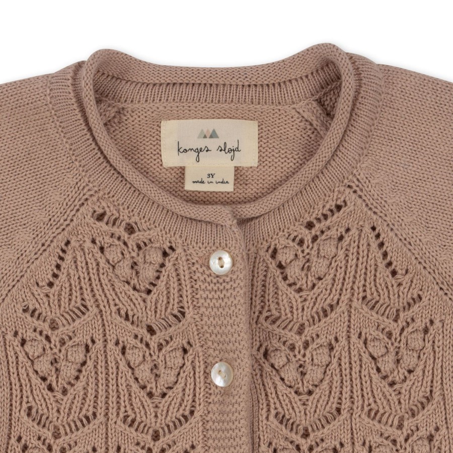 Online Konges Slojd Cabby Strikcardigan Gots - Peach Blush