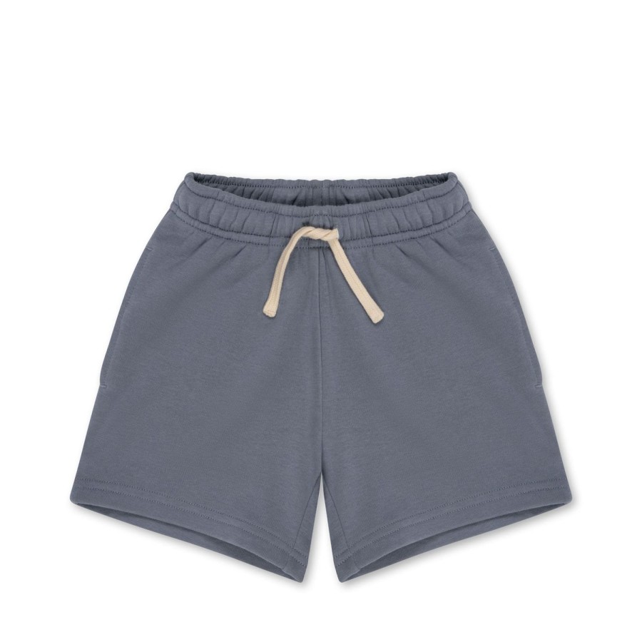 New Konges Slojd Lou Long Sweat Shorts - Flint Stone