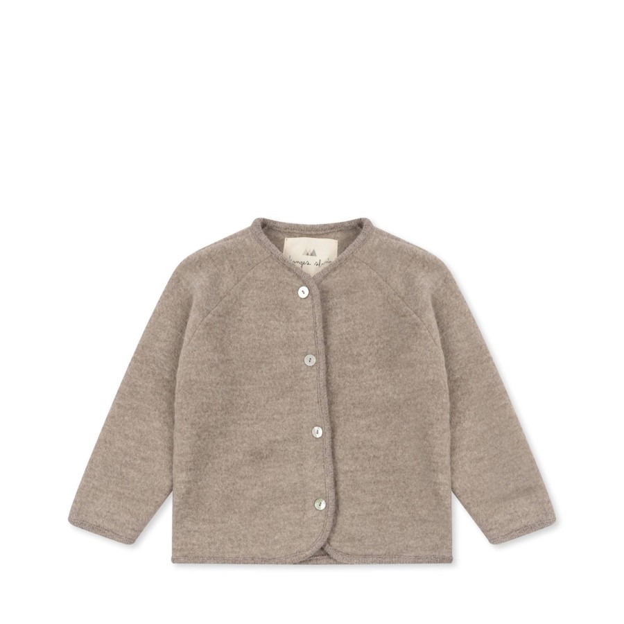 Hot Konges Slojd Saga Fleececardigan - Oat Melange