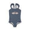 Hot Konges Slojd Dea Badedragt Med Flaeser - Navy Stripe